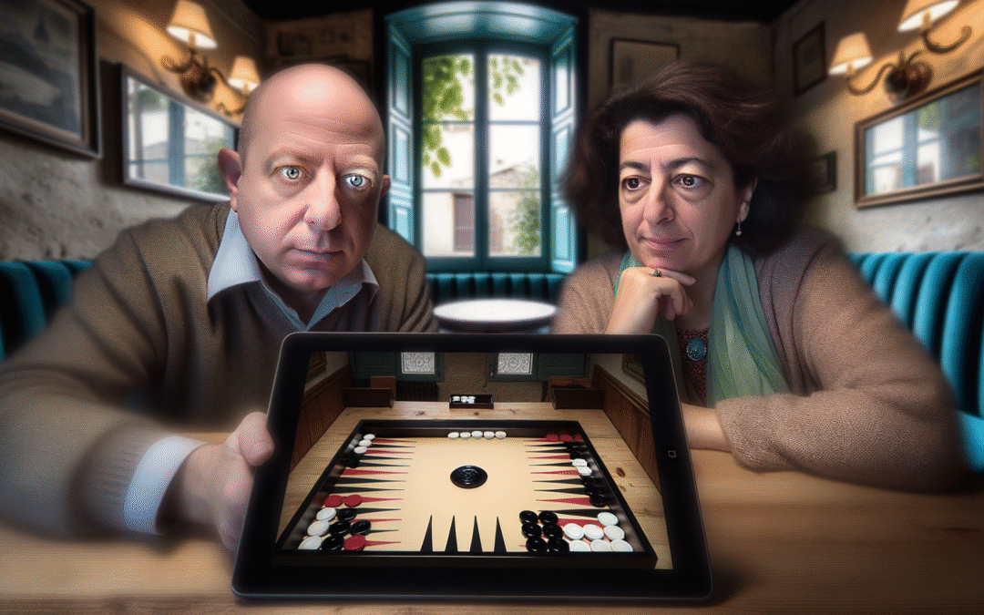 Jouer au backgammon sur tablette