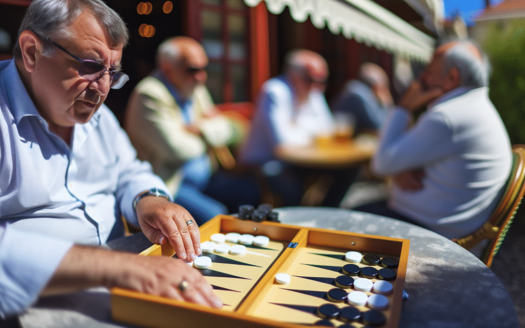 Backgammon jeu de plateau tactique