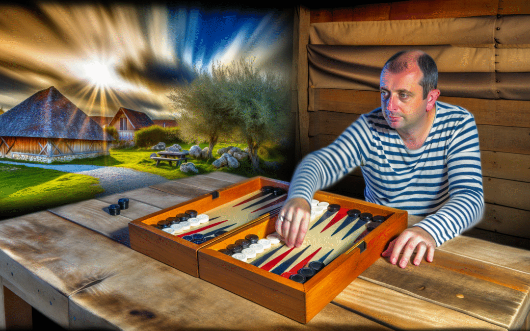 Équipement pour jouer au backgammon