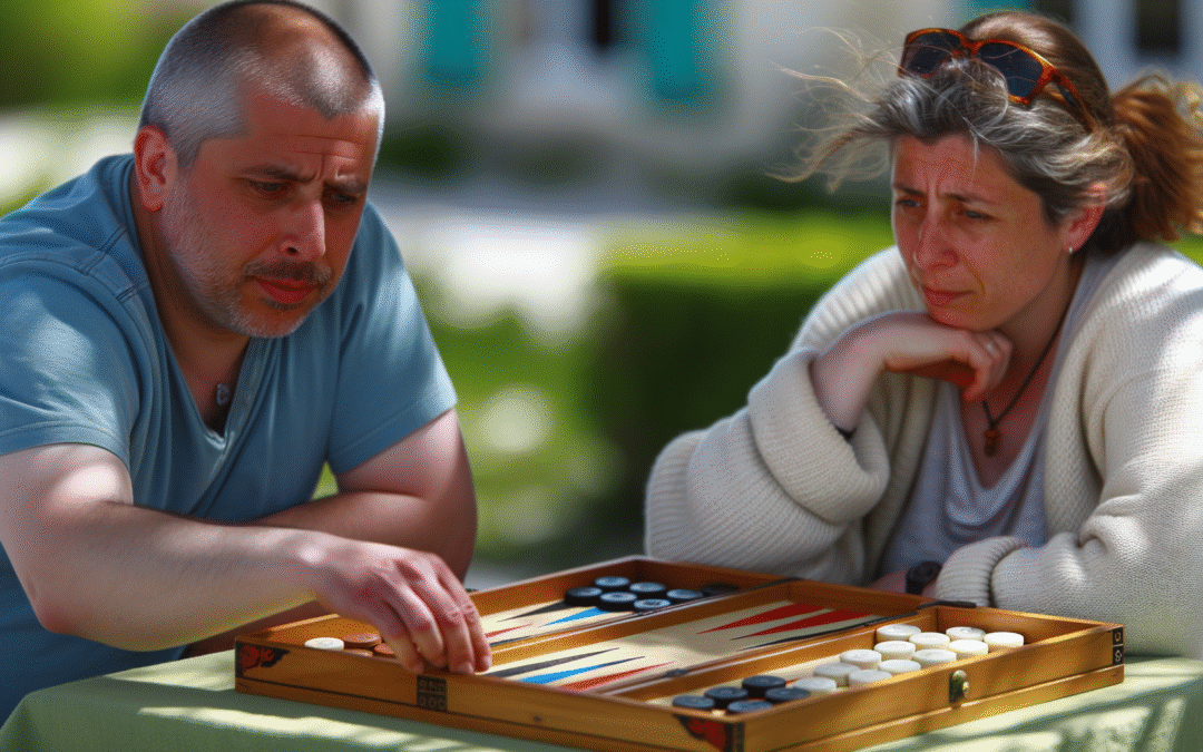 Exemples de parties de backgammon