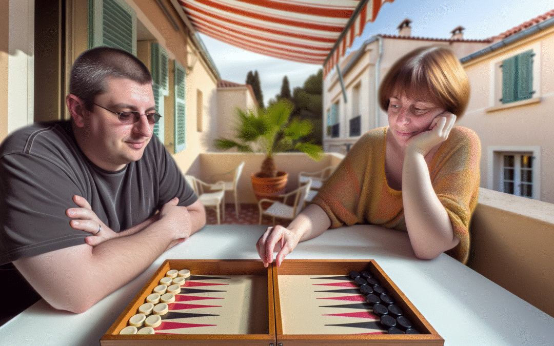 Jouer au backgammon contre un ami