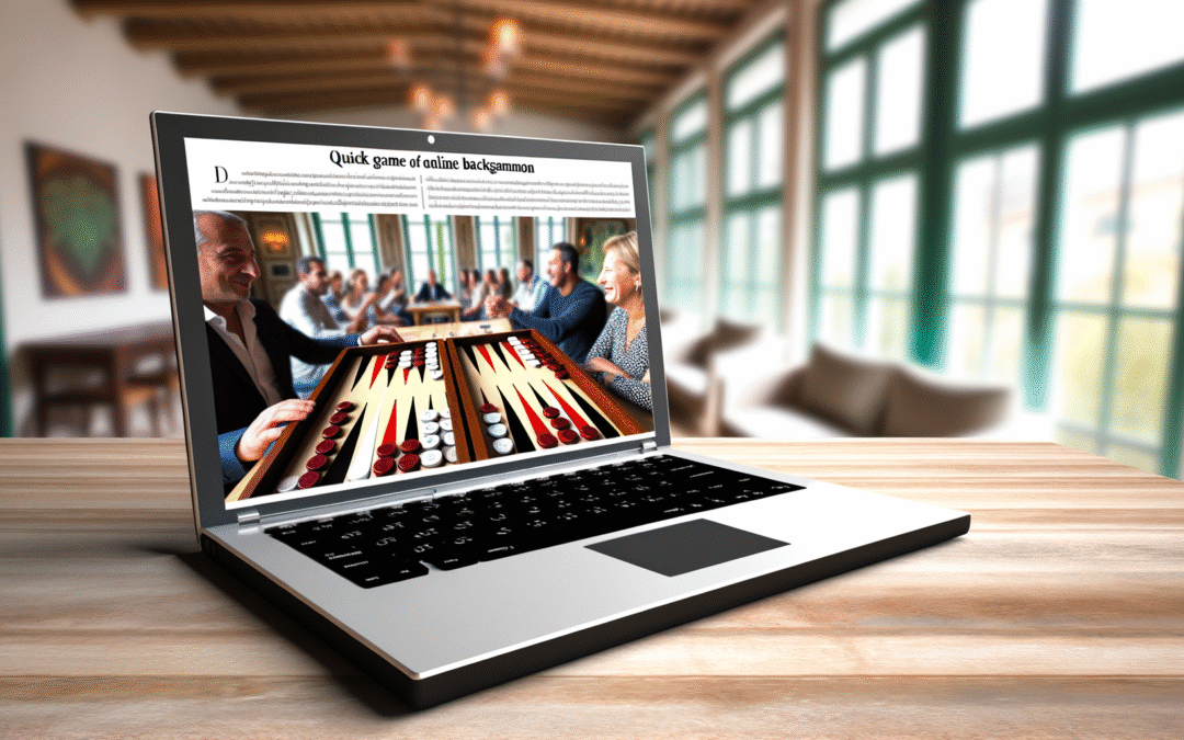 Partie rapide de backgammon en ligne