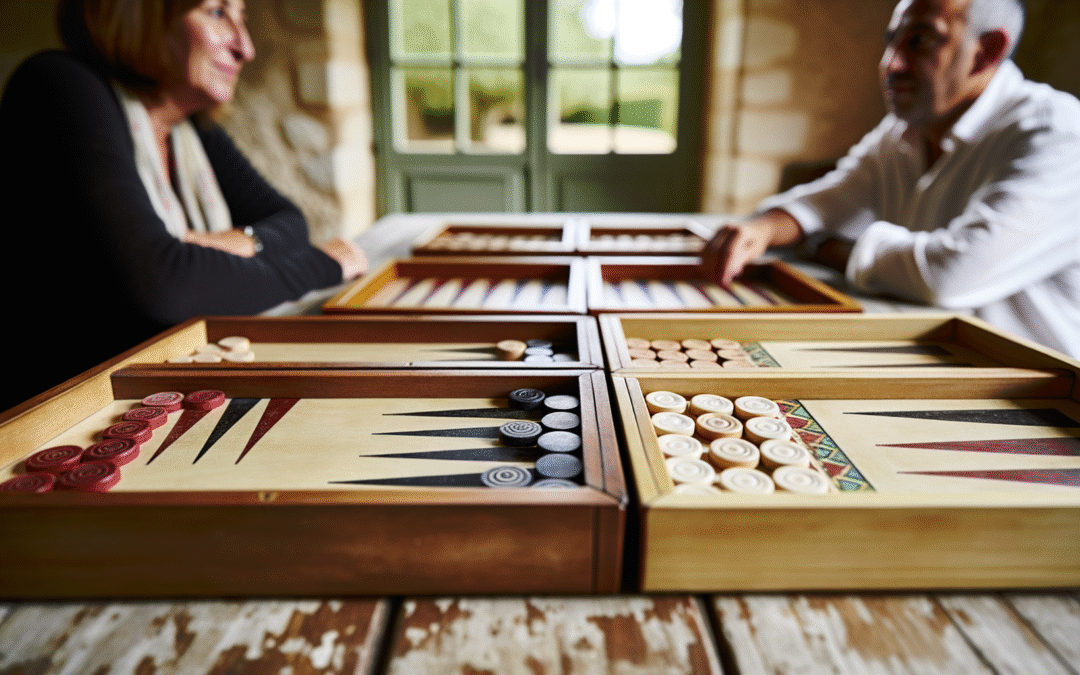 Différents types de plateaux de backgammon