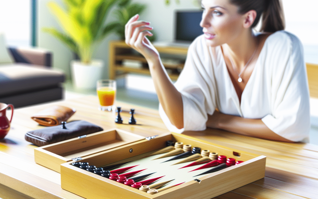 Jeu de backgammon avec apostas