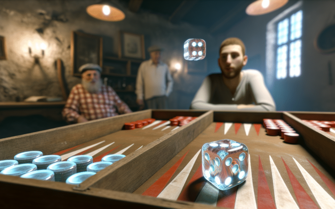 Jeu de Backgammon avec Dés Virtuels