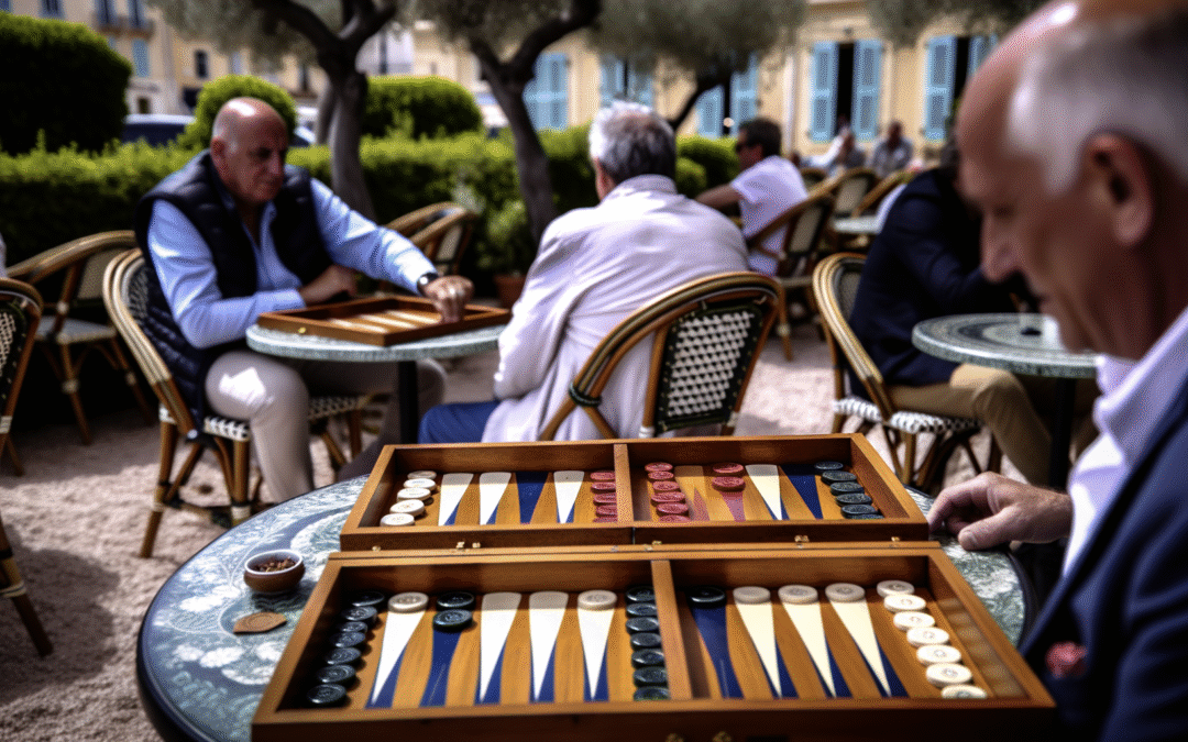 Jeu de backgammon avec niveaux progressifs