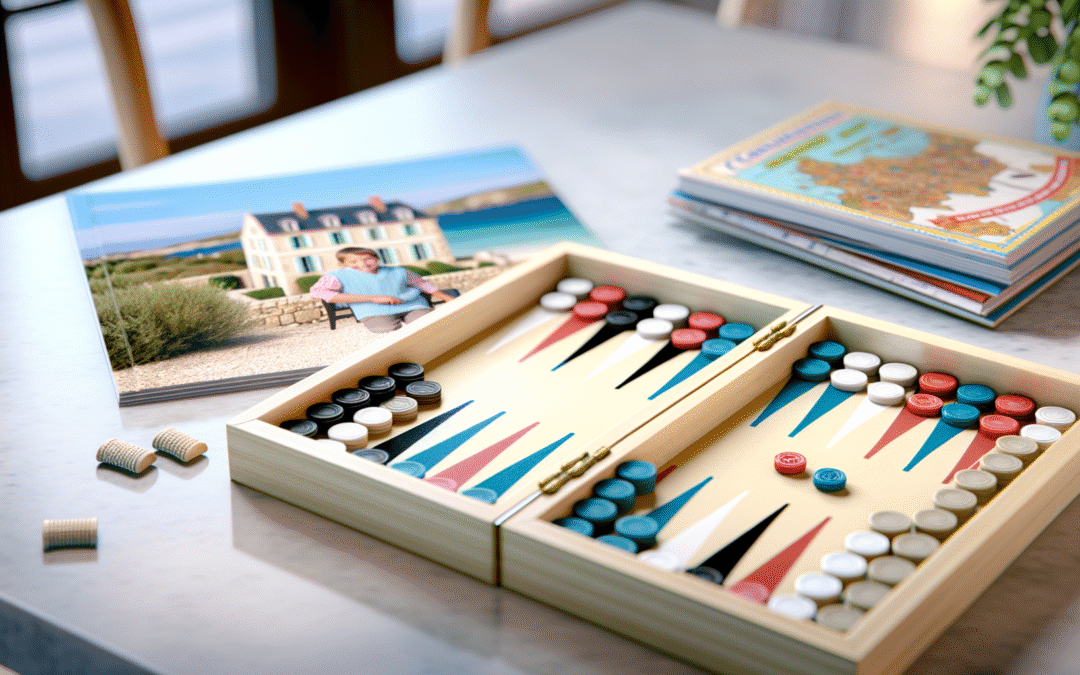 Jeu de backgammon éducatif enfants