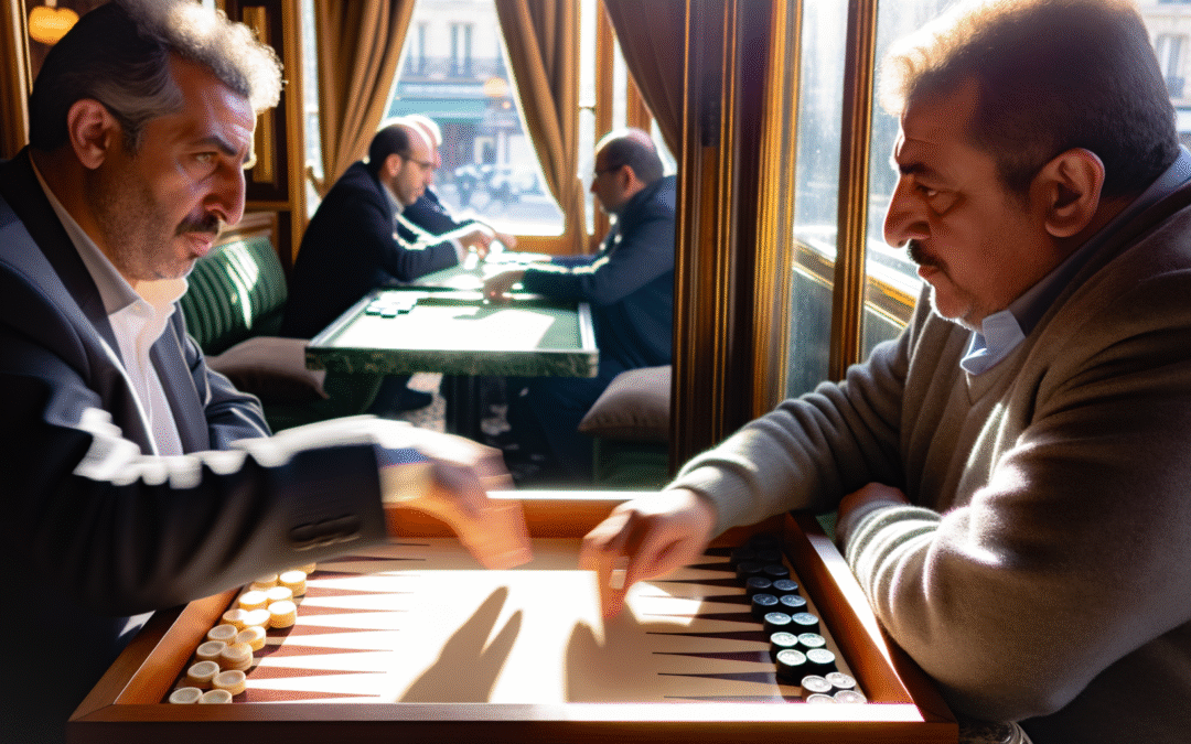 Jeu de backgammon version moderne