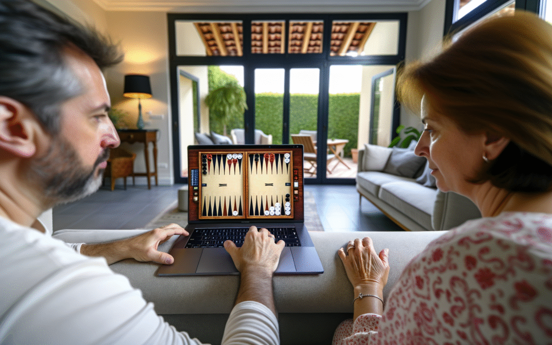 Jouer au backgammon via navigateur web
