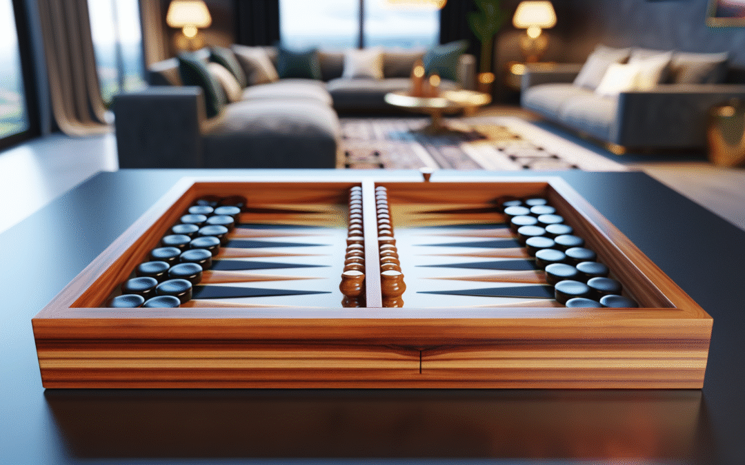 Plateau de Backgammon Bois Massif : Élégance et Tradition