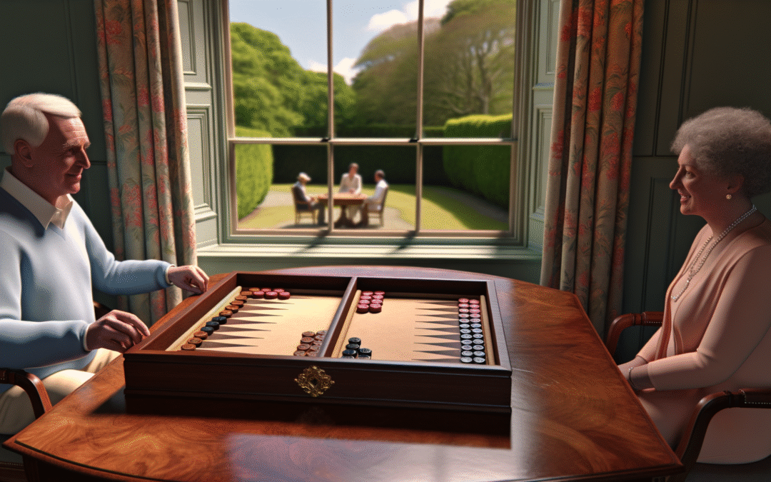 Plateau de backgammon luxe cuir