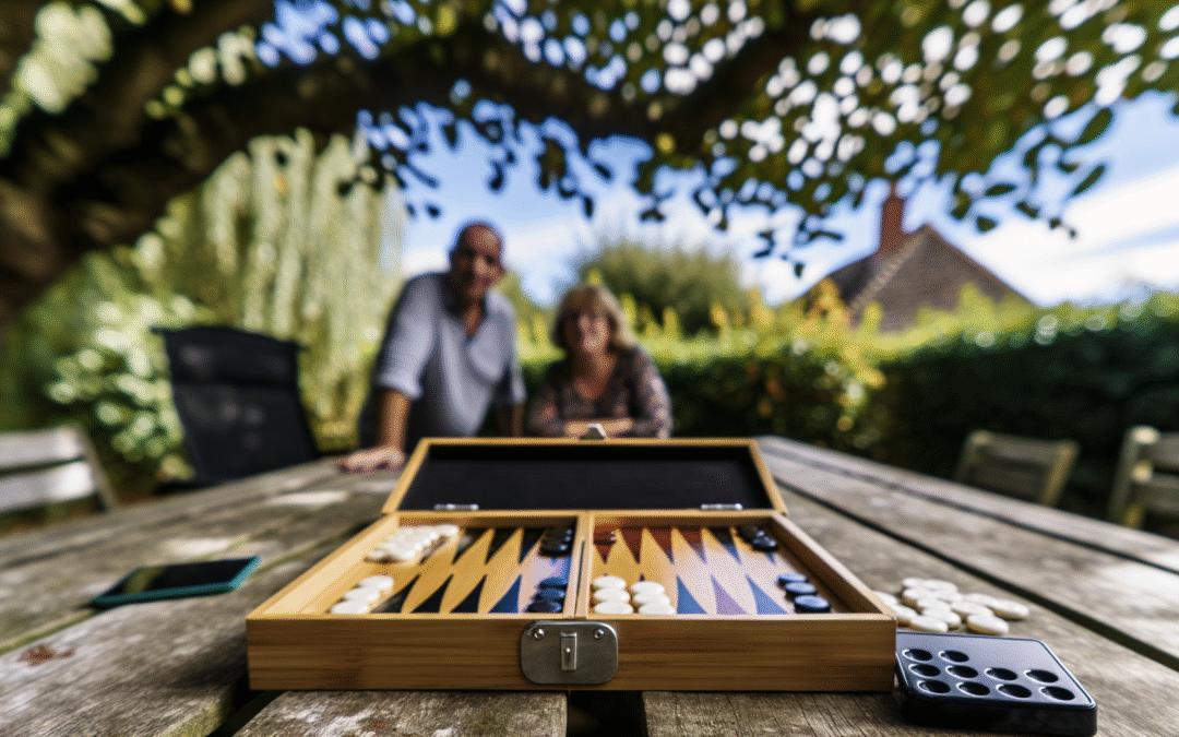Plateau de backgammon voyage léger