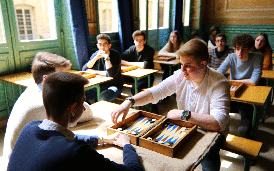 Backgammon pour animations scolaires