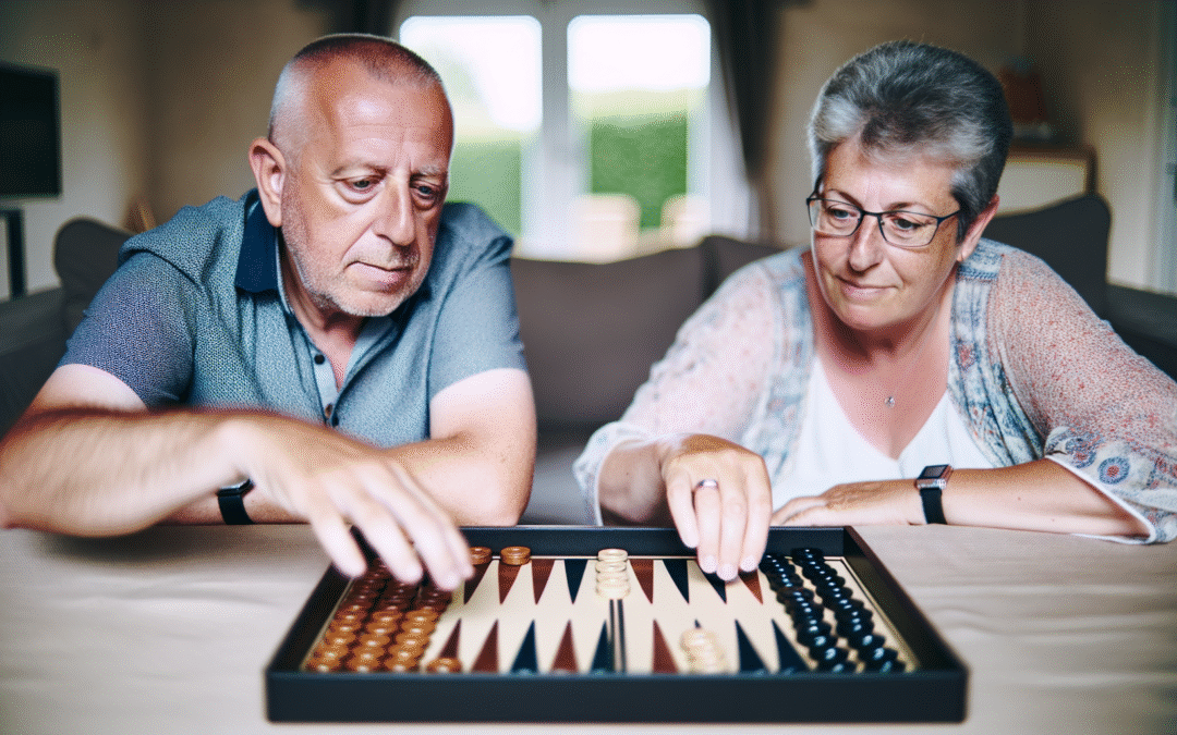 Backgammon pour seniors mémoire