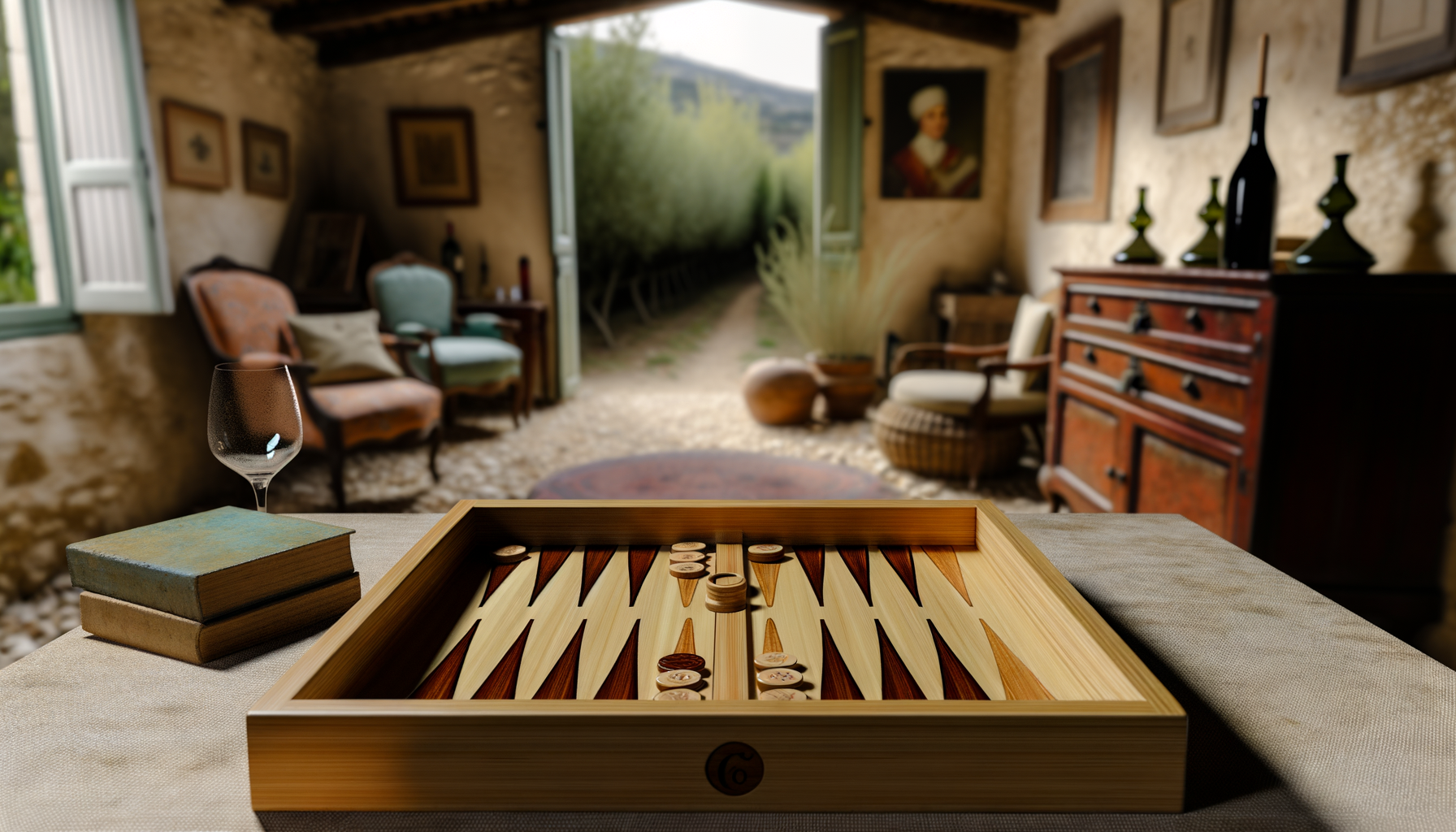 Relaxdays Set complet pour jouer au backgammon, à enrouler, dimensions plateau LP : 32x26 cm, similicuir, brun rouge - Jeux - Jouets