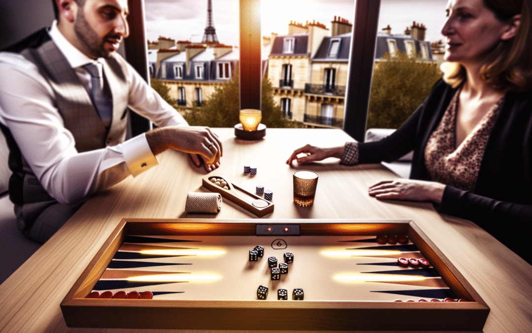 Plateau de backgammon lumineux LED