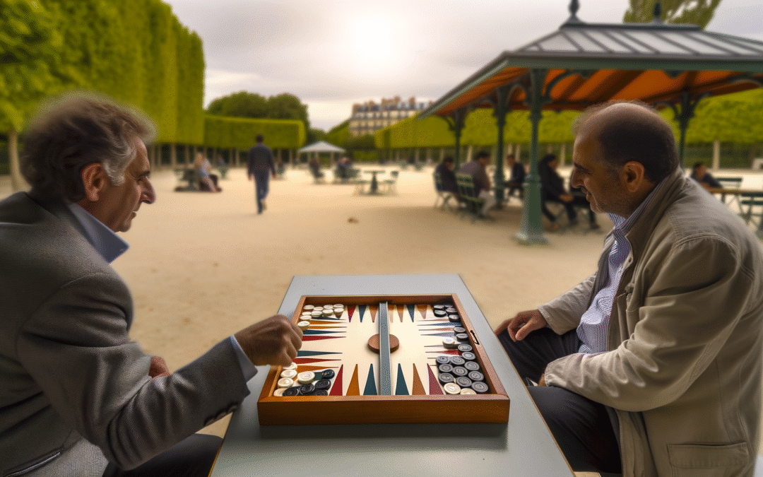 Plateau de backgammon pour handicapés