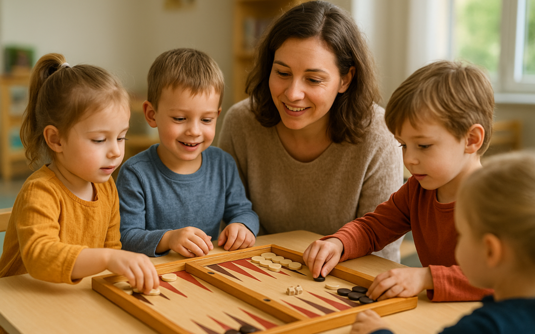 Backgammon éducatif pour écoles maternelles