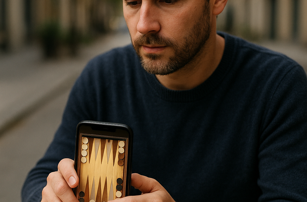 Jouer au backgammon via smartphone
