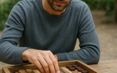 Plateaux de backgammon recyclés