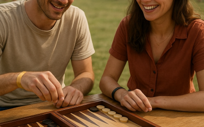 Jeu de backgammon pour festivals