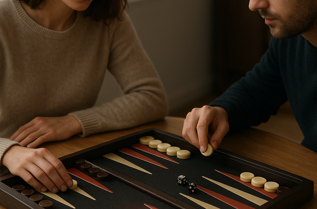 Plateau de backgammon chauffant