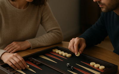 Plateau de backgammon chauffant