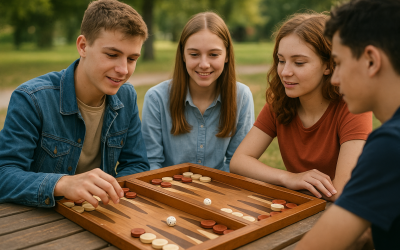 Jeu de backgammon pour animations jeunesse